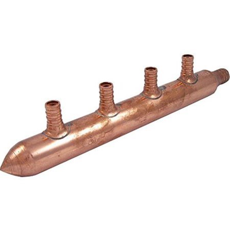 CASH ACME Copper Manifold with Pex 4 Port Closed Bulk 22785